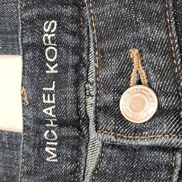 Michael Kors Sausalito Bootcut Jeans | Studded Low Rise Dark Wash | 12P NWT - Picture 6 of 10